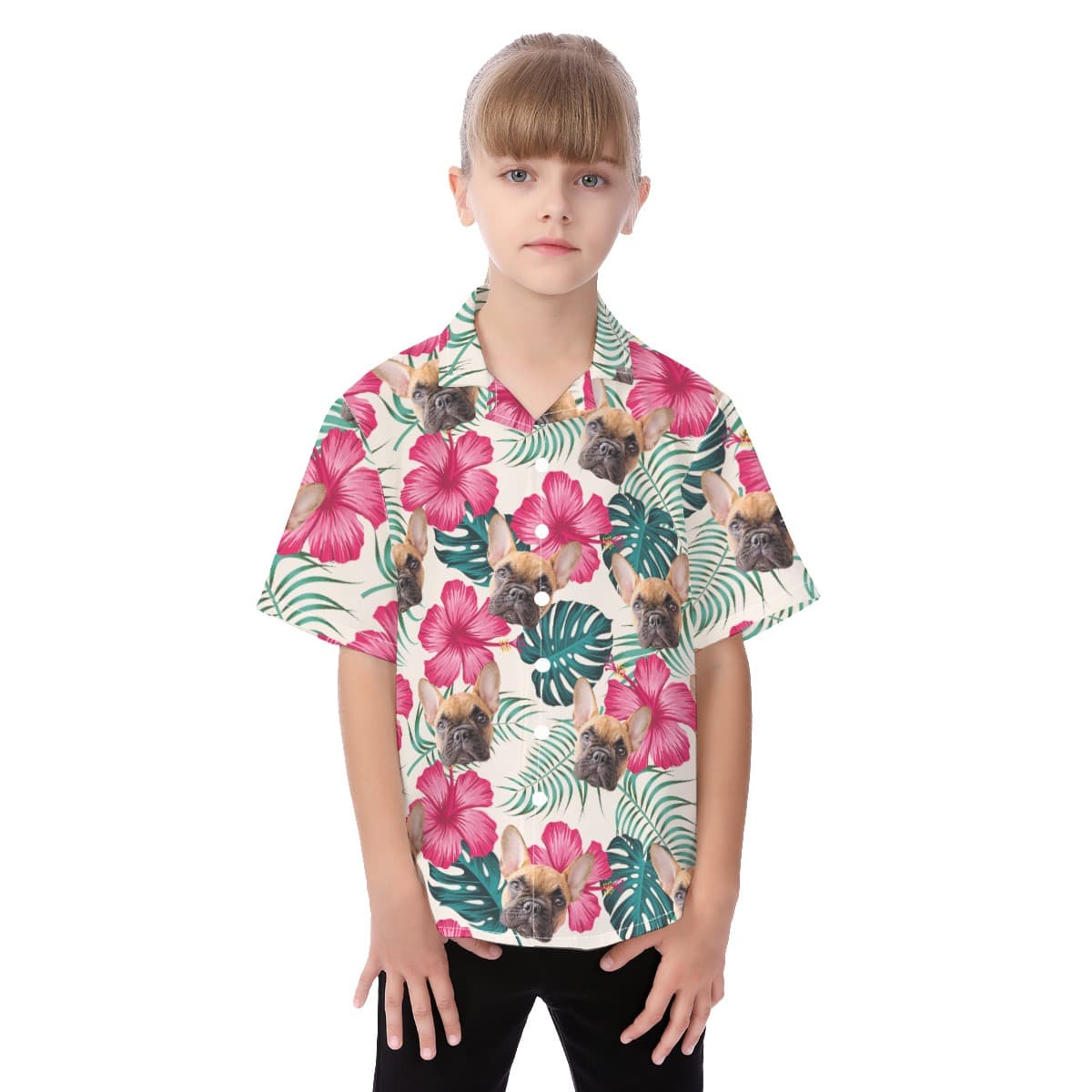 Custom Pet Tropical Hawaiian Shirts For Kids (2)