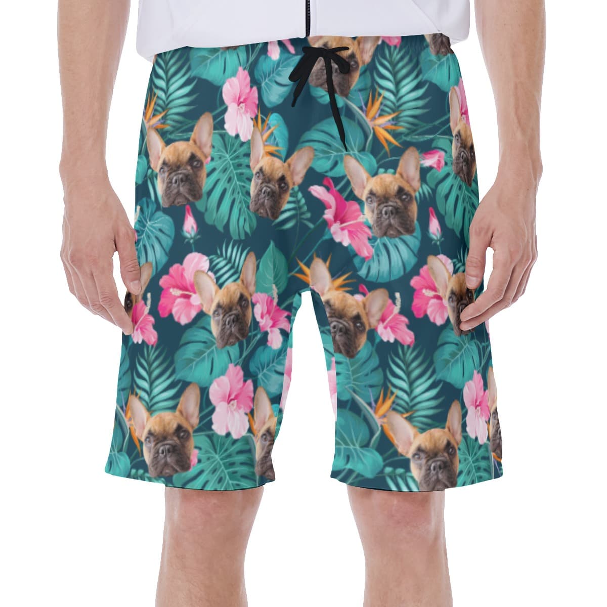 Custom Pet Tropical Swim Trunks For Men (2)