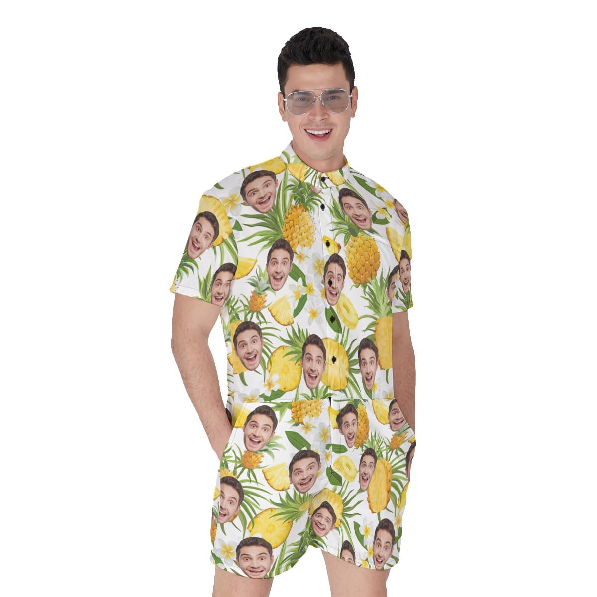 Custom Sports Team Hawaiian Romper For Men (1)