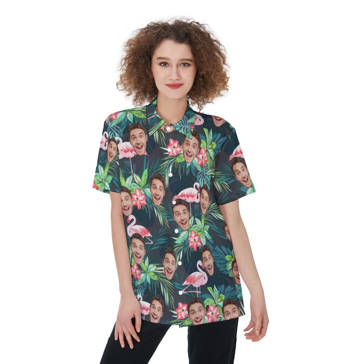 Custom Sports Team Tropical Hawaiian Shirt For Women (1)