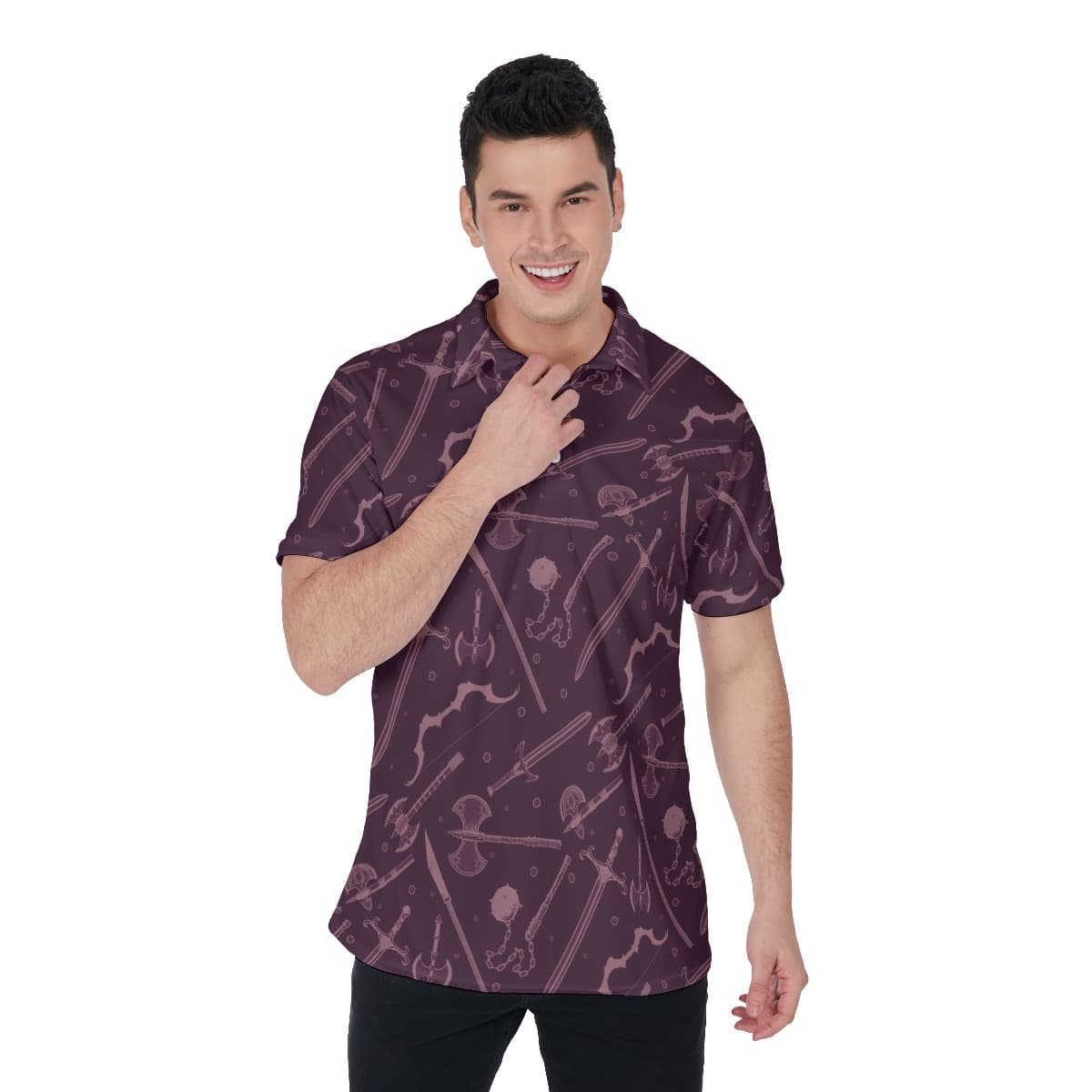 DND Weapons Men's Polo Shirt (1)