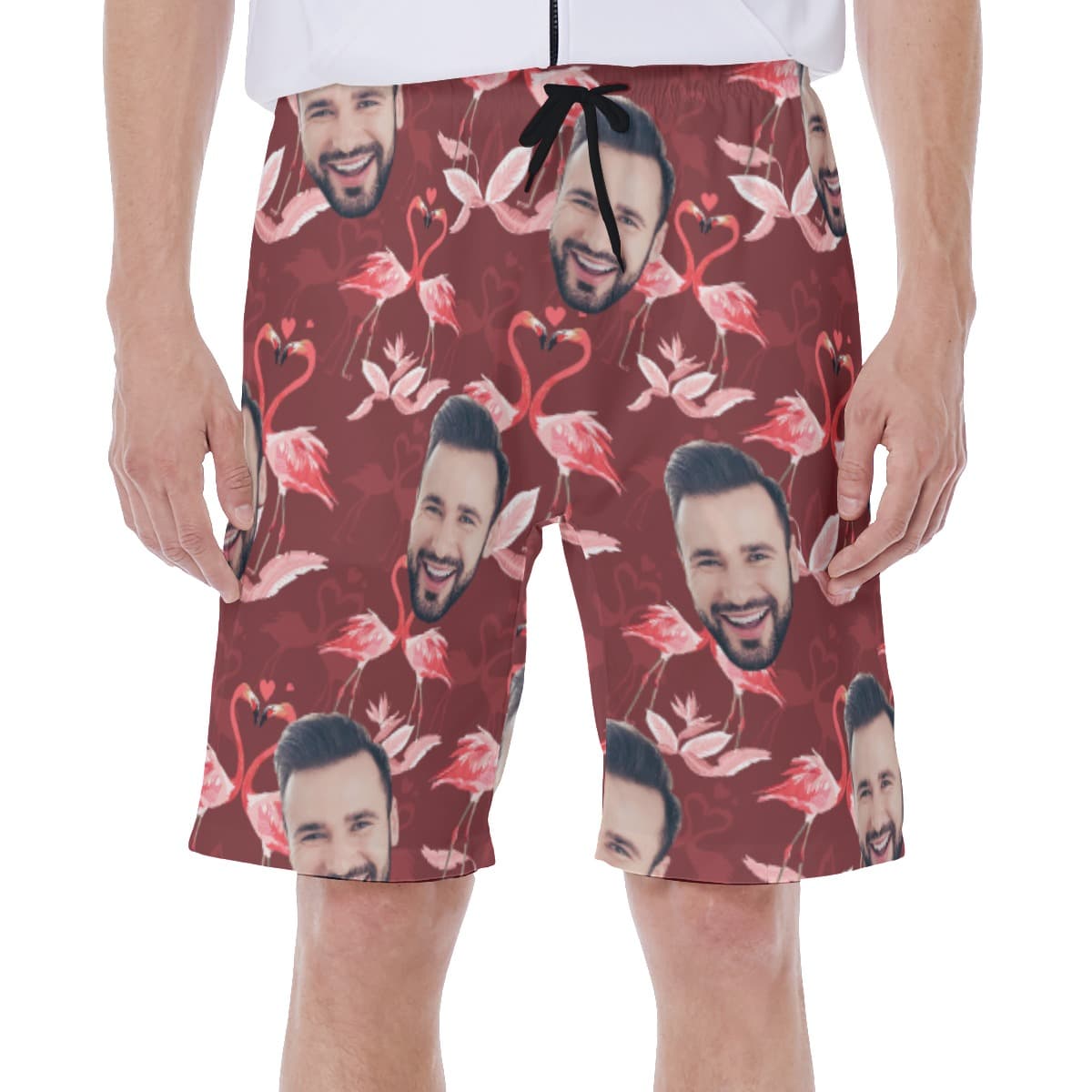 Face Custom Aloha Swim Trunks For Men (2)