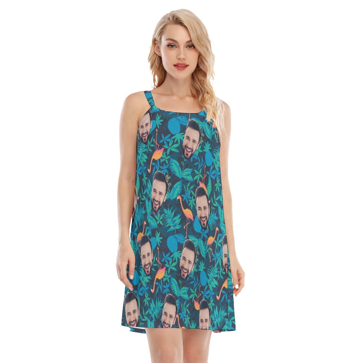 Face Custom Hawaiian Dress (1)