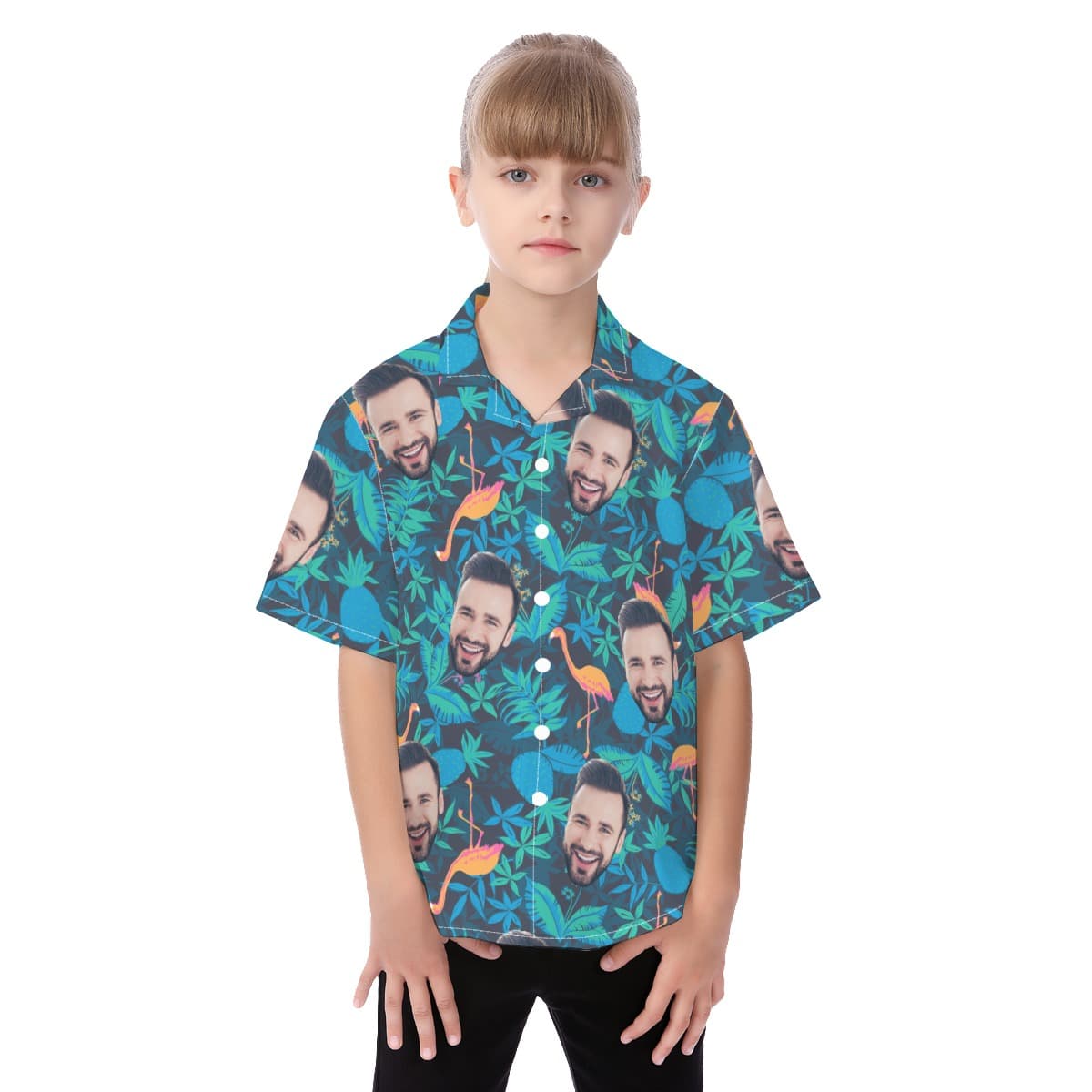 Face Custom Hawaiian Shirt For Kid (1)