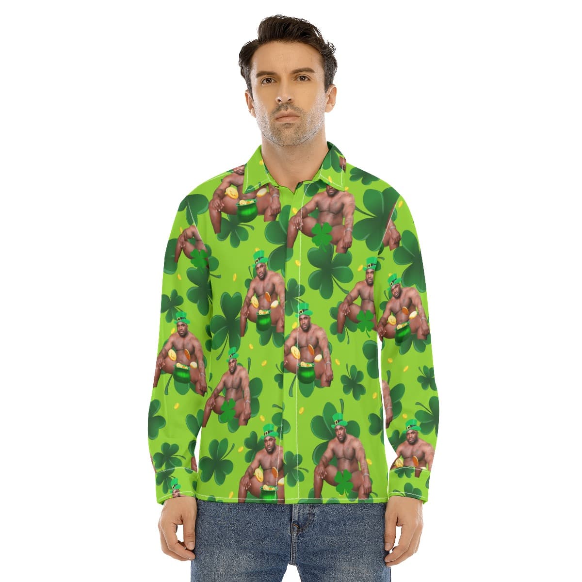Funny Barry Wood Patrick Day Long Sleeve Hawaiian Shirt For Men (1)