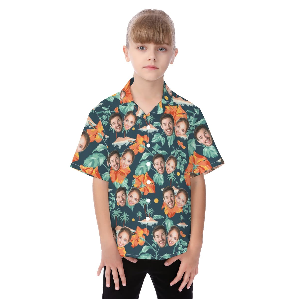 Funny Custom 2 Faces Hawaiian Shirt For Kids (1)