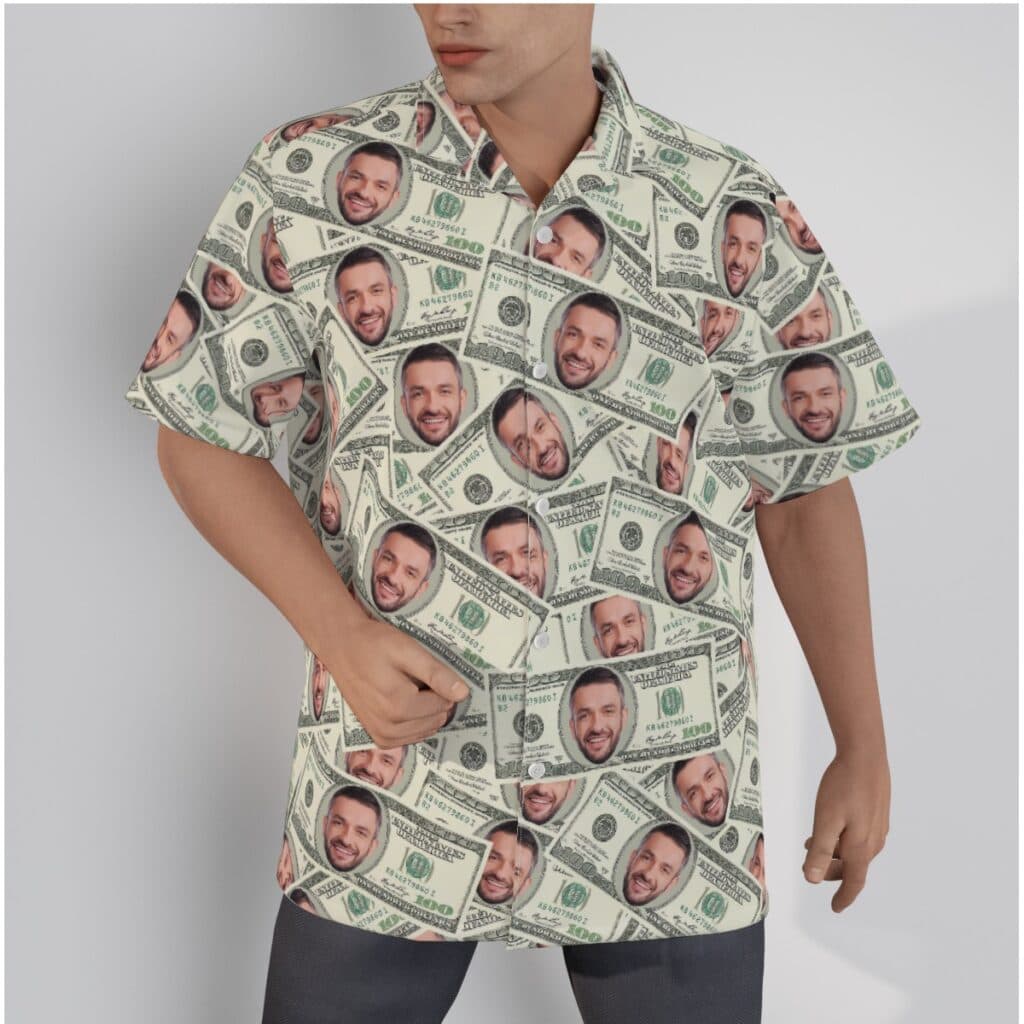 Funny Custom Face Money Hawaiian Shirt