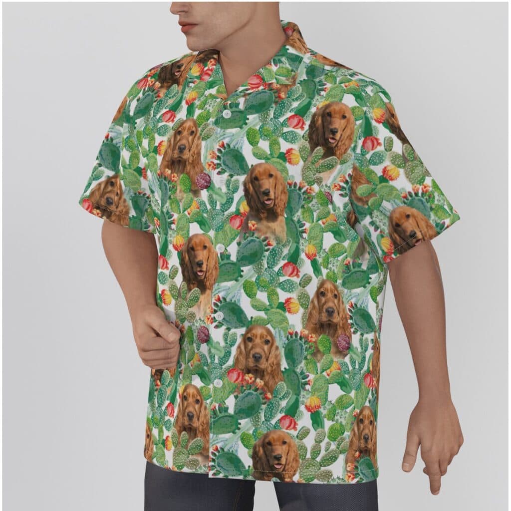 Funny Custom Hawaiian Shirt With Dog Face