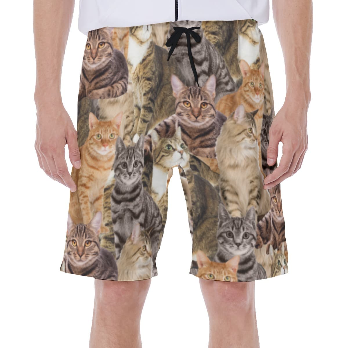Funny Custom Pet Photo Swim Trunks For Men (1)