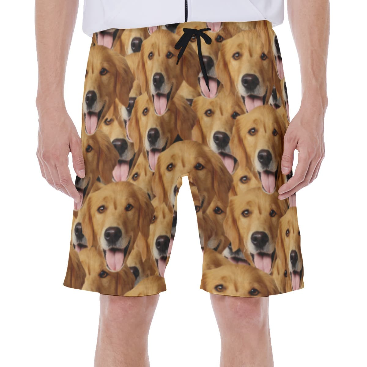 Funny Swim Trunk With Custom Dog Face (1)
