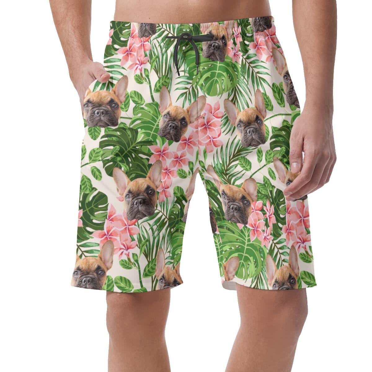 Men’s Custom Dog Hawaiian Shorts (1)