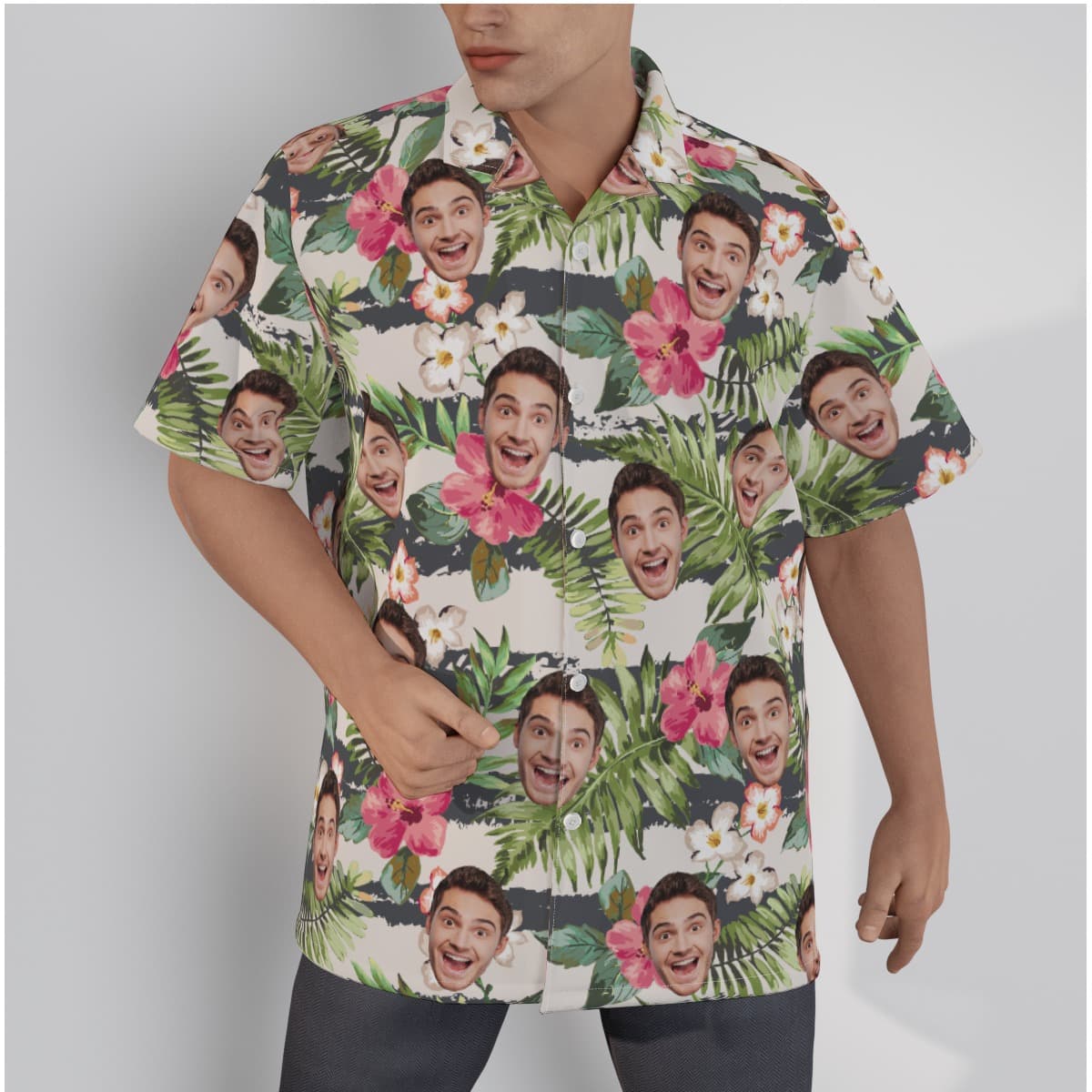Men’s Custom Sports Team Tropical Hawaiian Shirt (1)