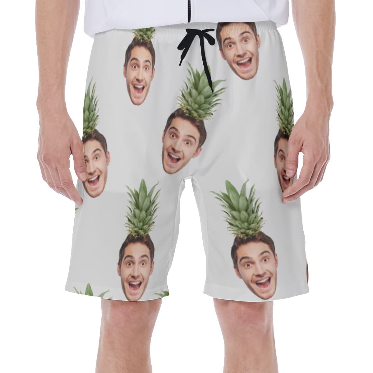 Men’s Face Custom Aloha Swim Trunks (1)