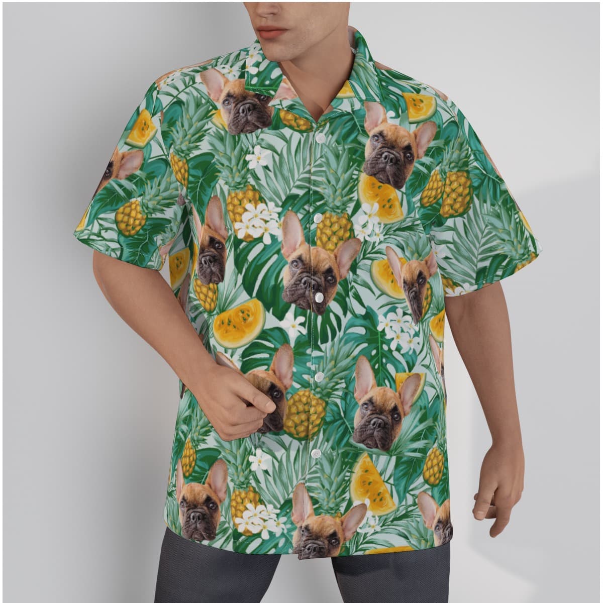 Men’s Hawaiian Shirts With Dog Face (2)