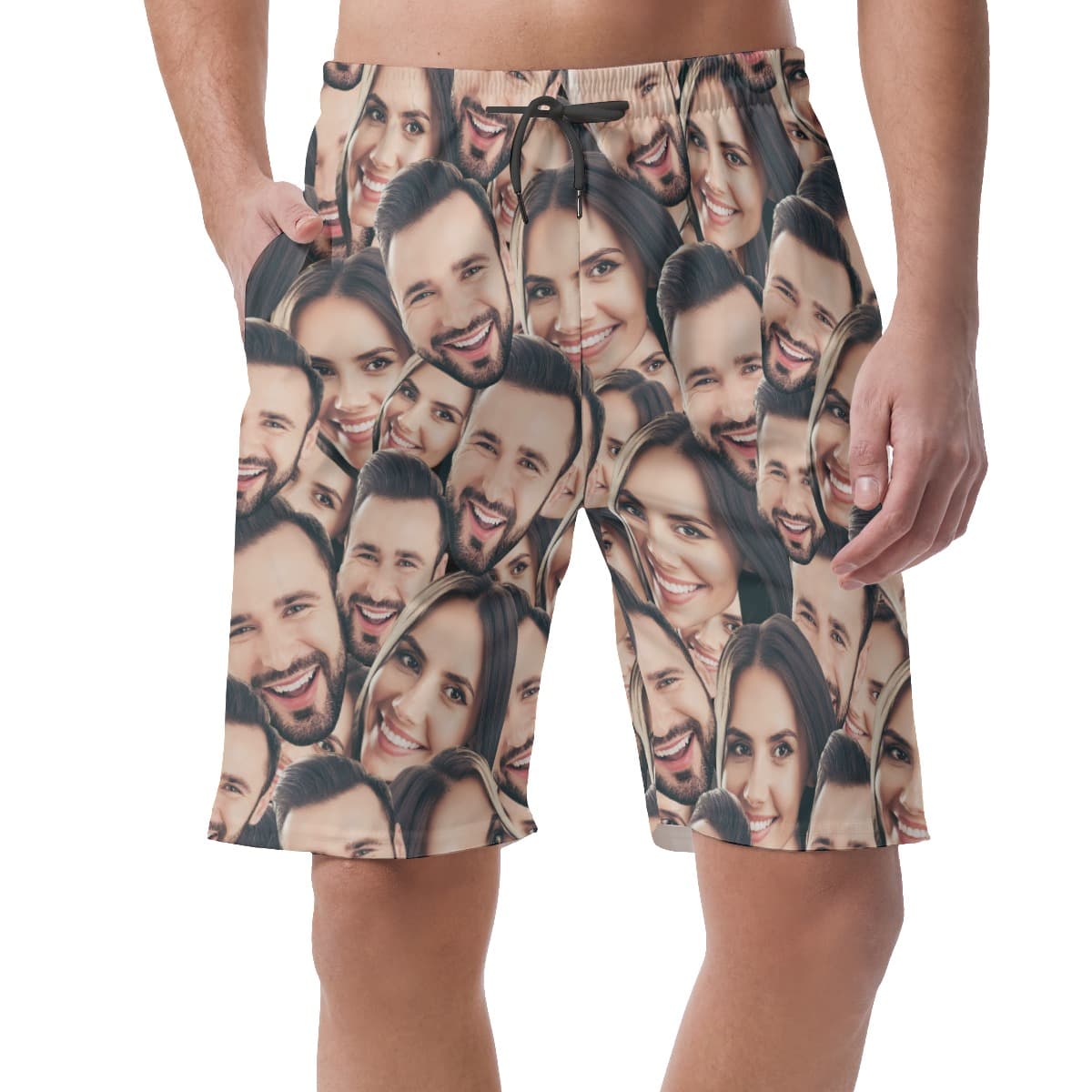 Men's Hawaiian Shorts With Custom Faces (1)