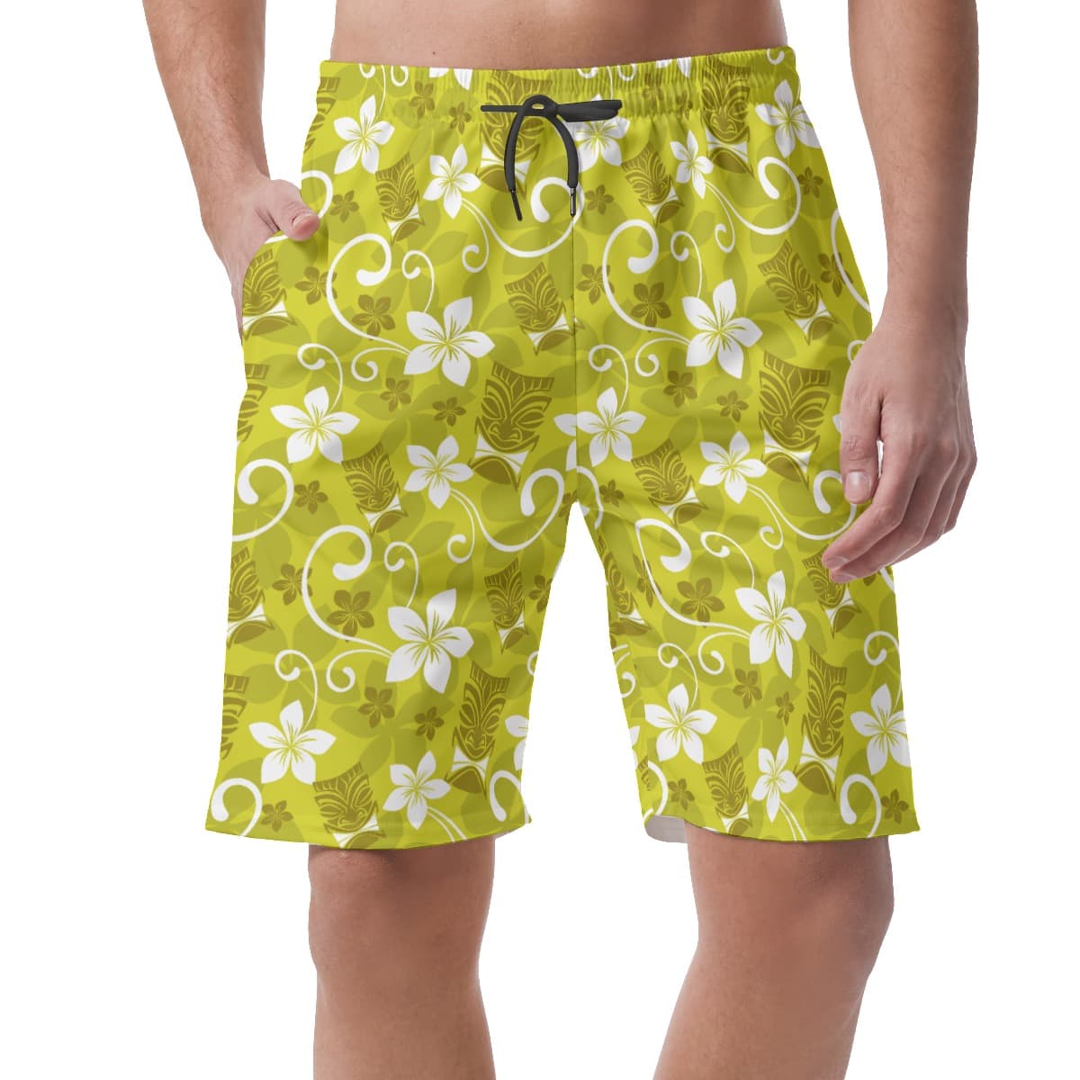 Men’s Tiki Tropical Hawaiian Shorts (1)