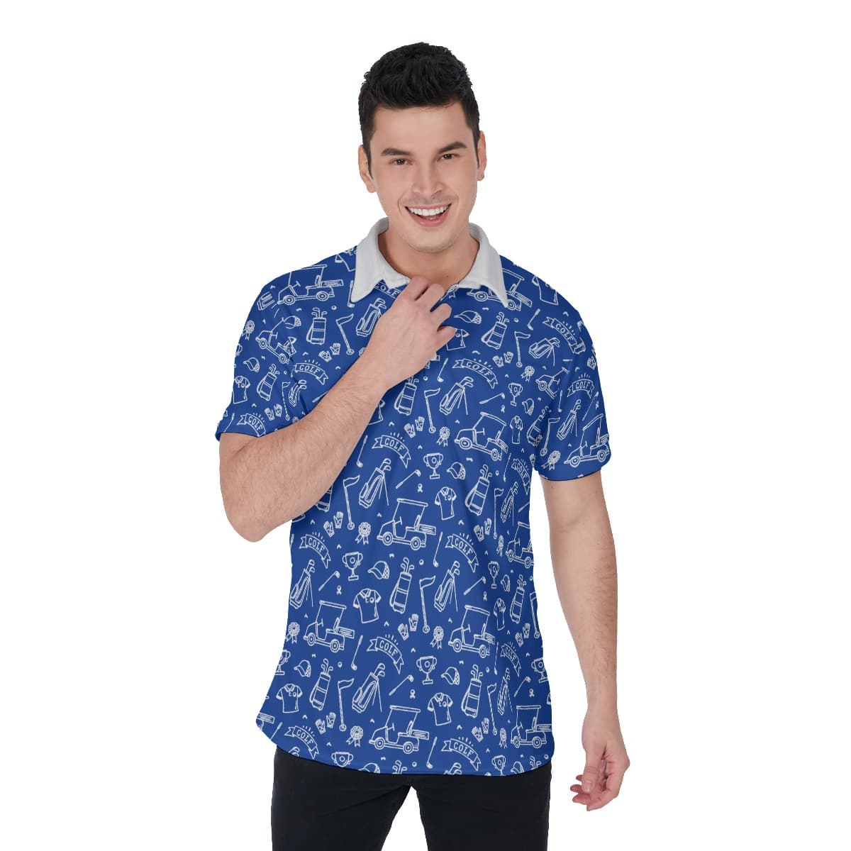Navy Polo Shirt For Men