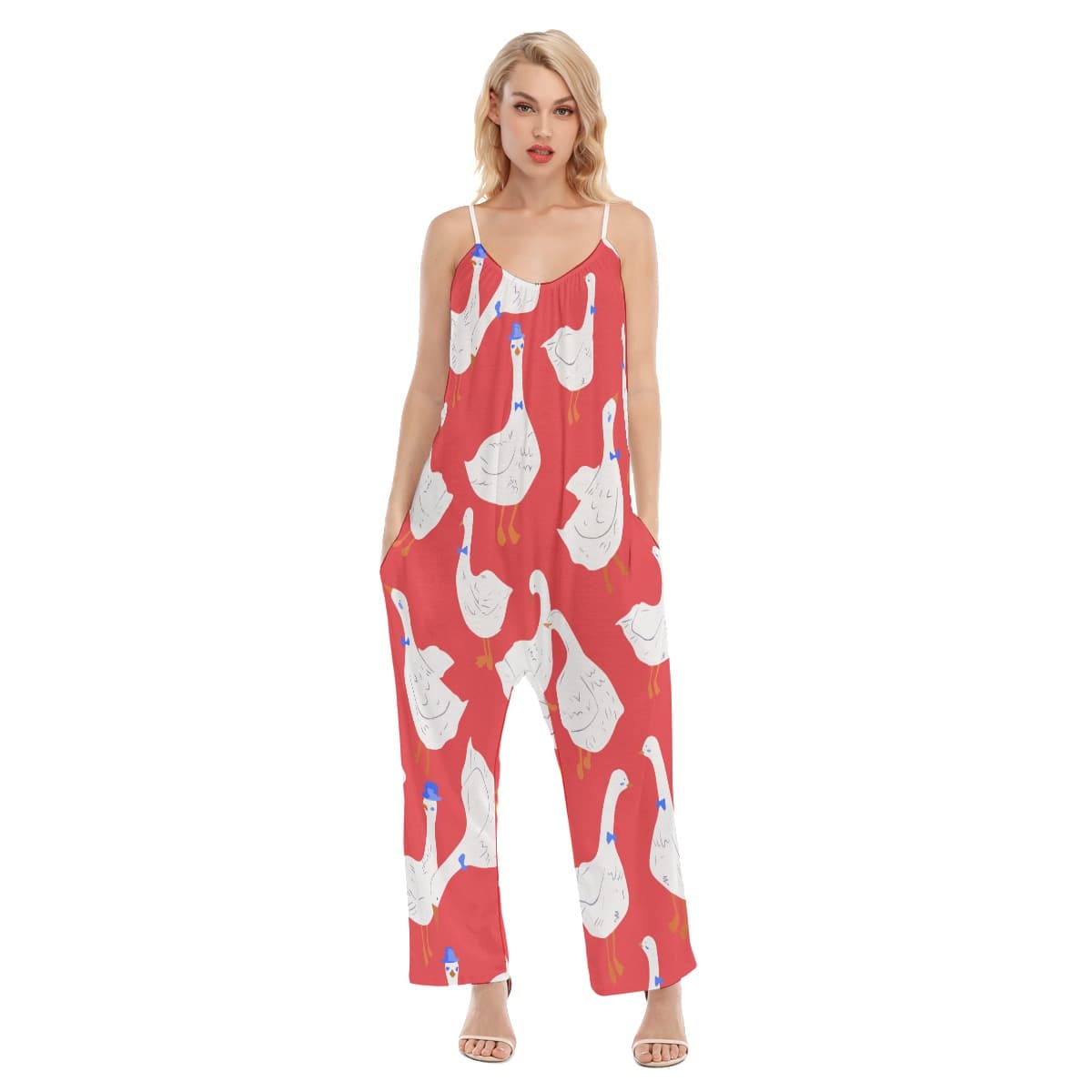 Red Goose Summer Hawaiian Jumpsuit For Women (1)