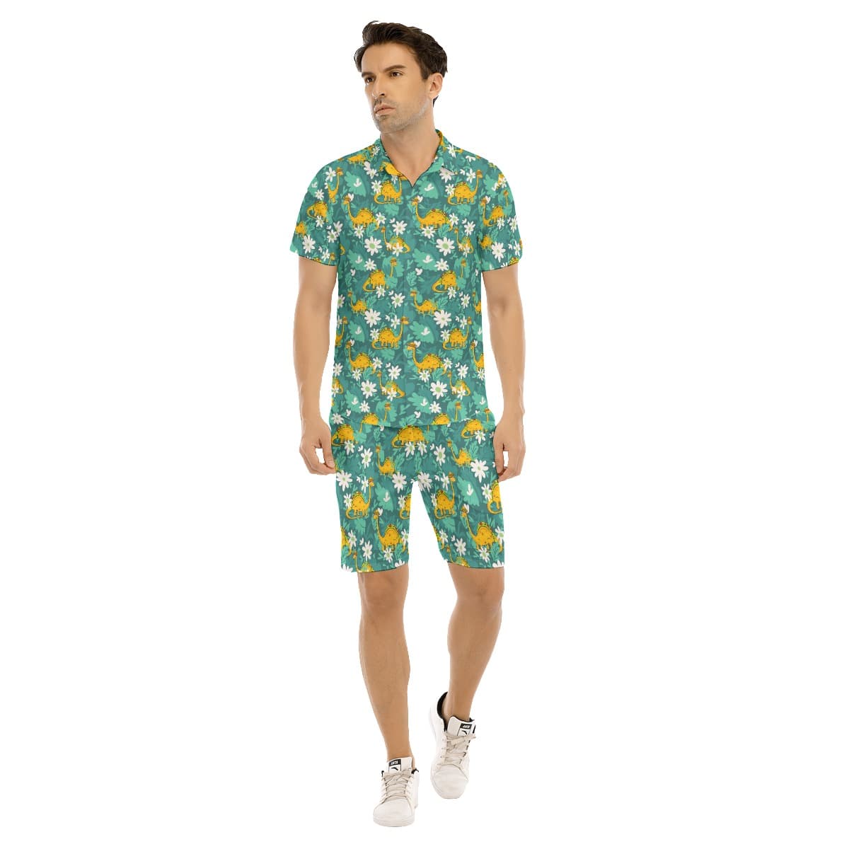 Set Tacosaurus Hawaiian Shirt And Shorts For Men (3)
