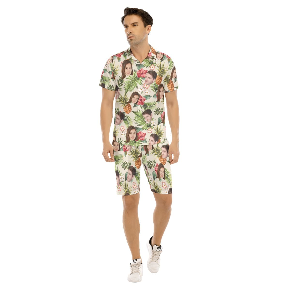 Set Tropical Custom Hawaiian Shirt And Shorts With 2 Faces (4)