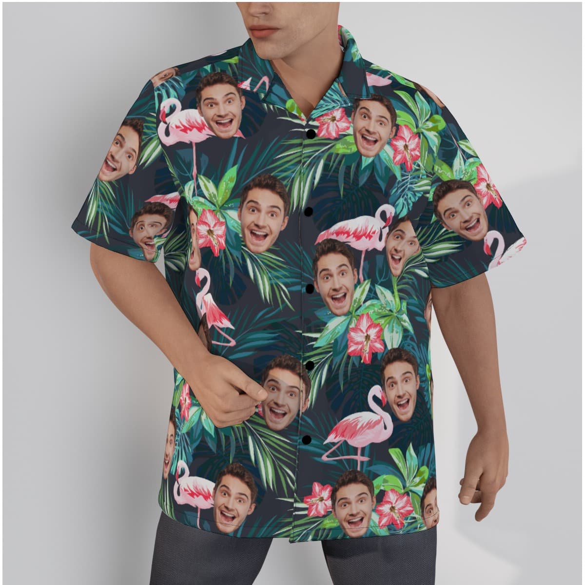 Sports Team Custom Flamingo Hawaiian Shirt For Men (1)