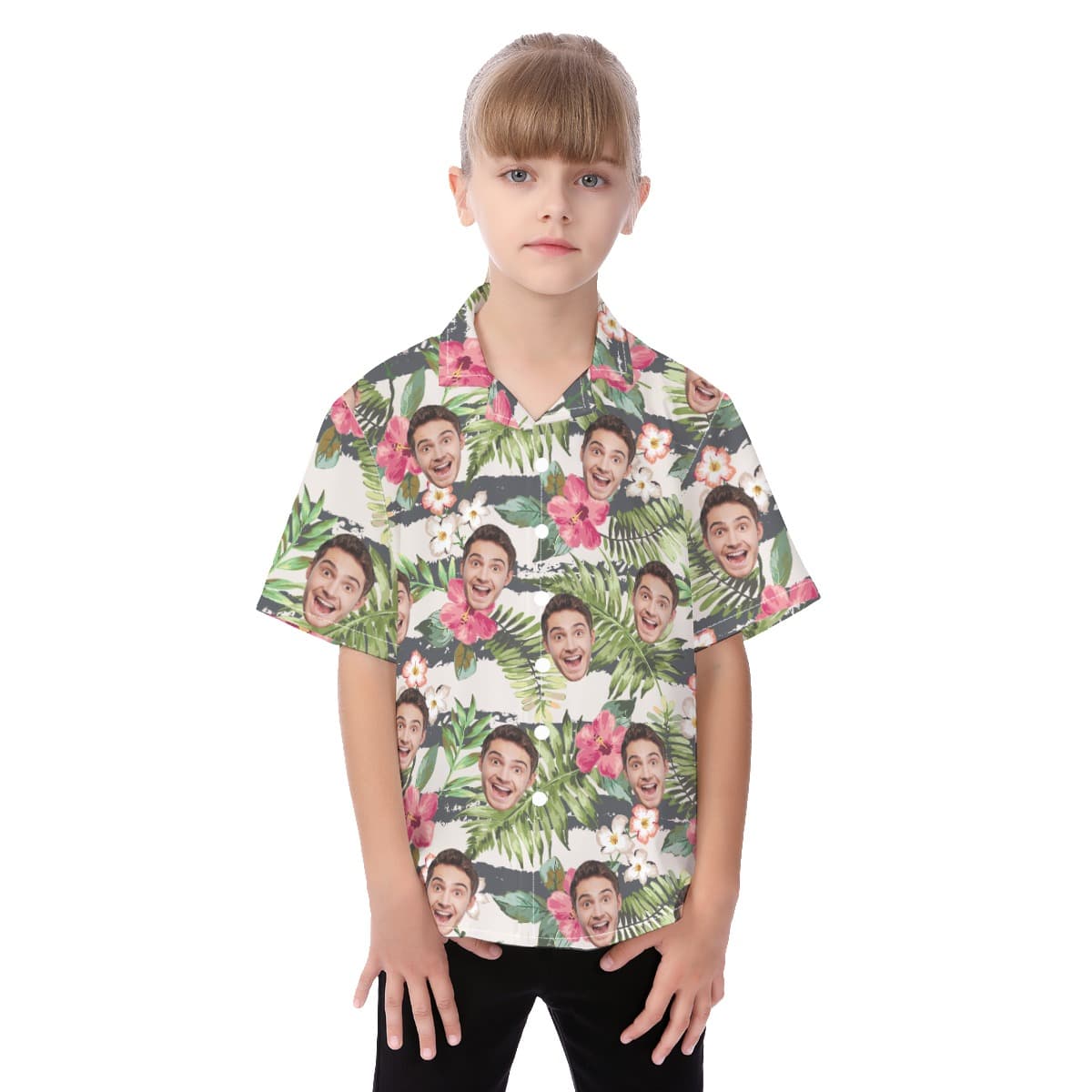 Sports Team Custom Floral Hawaiian Shirt For Kids (1)