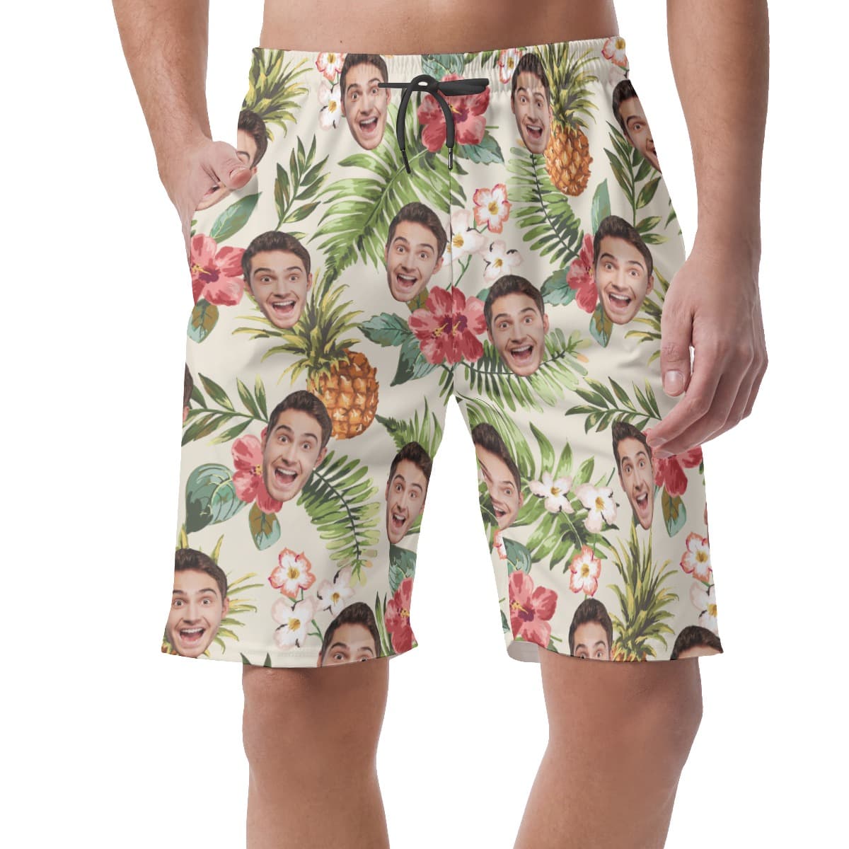 Sports Team Custom Logo Hawaiian Shorts For Men (1)