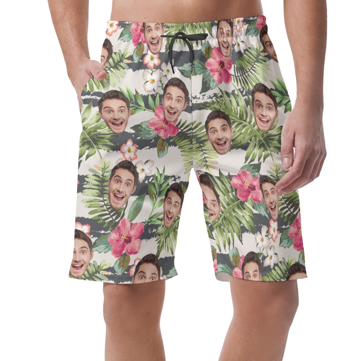 Sports Team Custom Logo Hawaiian Summer Shorts For Men (1)