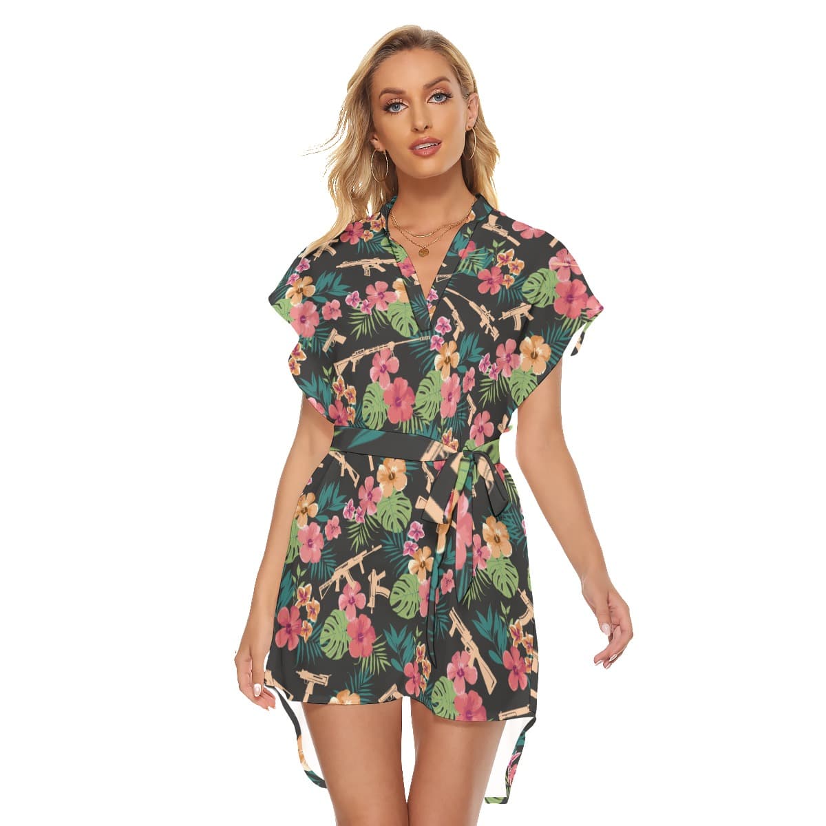 Tactical Gear Hawaiian Dress With Tie (1)