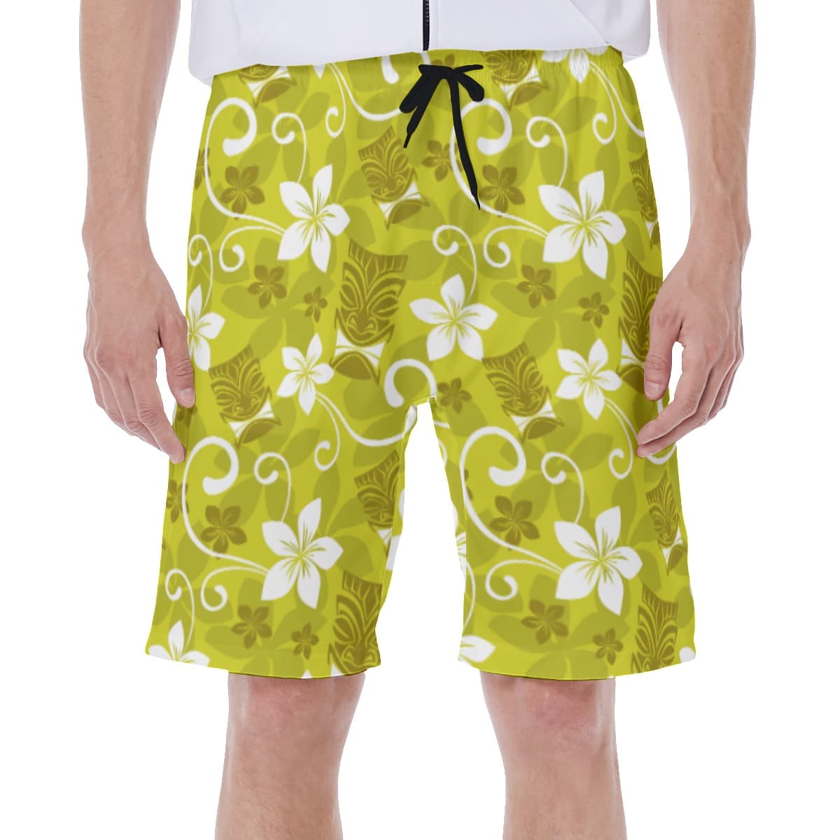 Tropical Tiki Hawaiian Swim Trunks For Men (2)