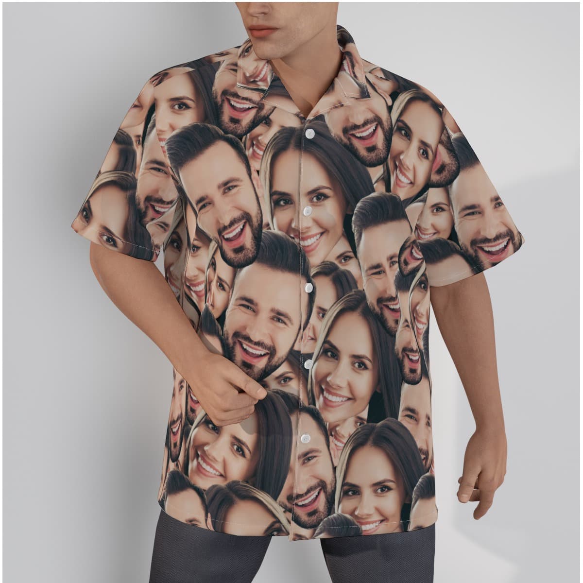 Unique Multi Custom Face Hawaiian Shirt For Men