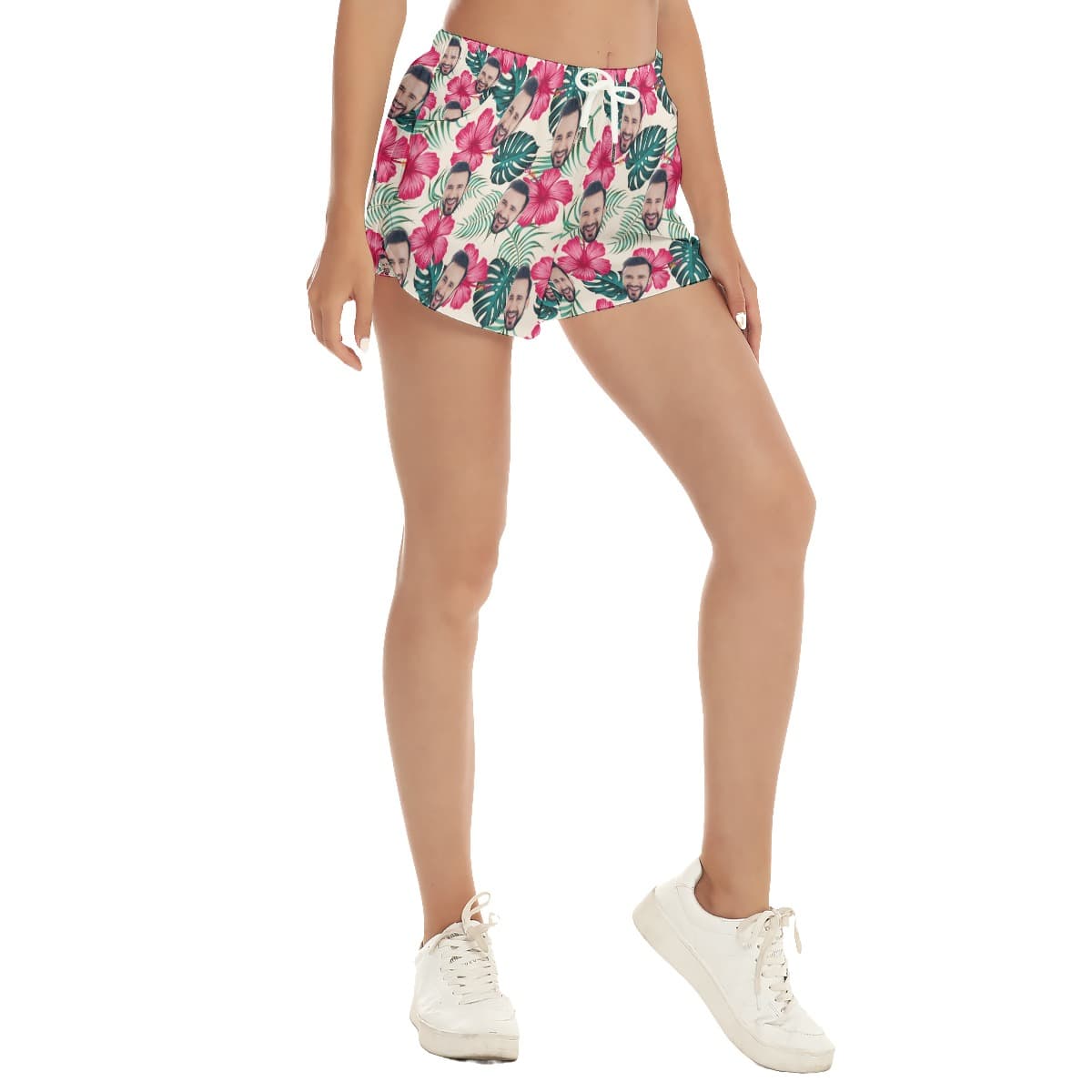Women’s Custom Face Beach Shorts (3)