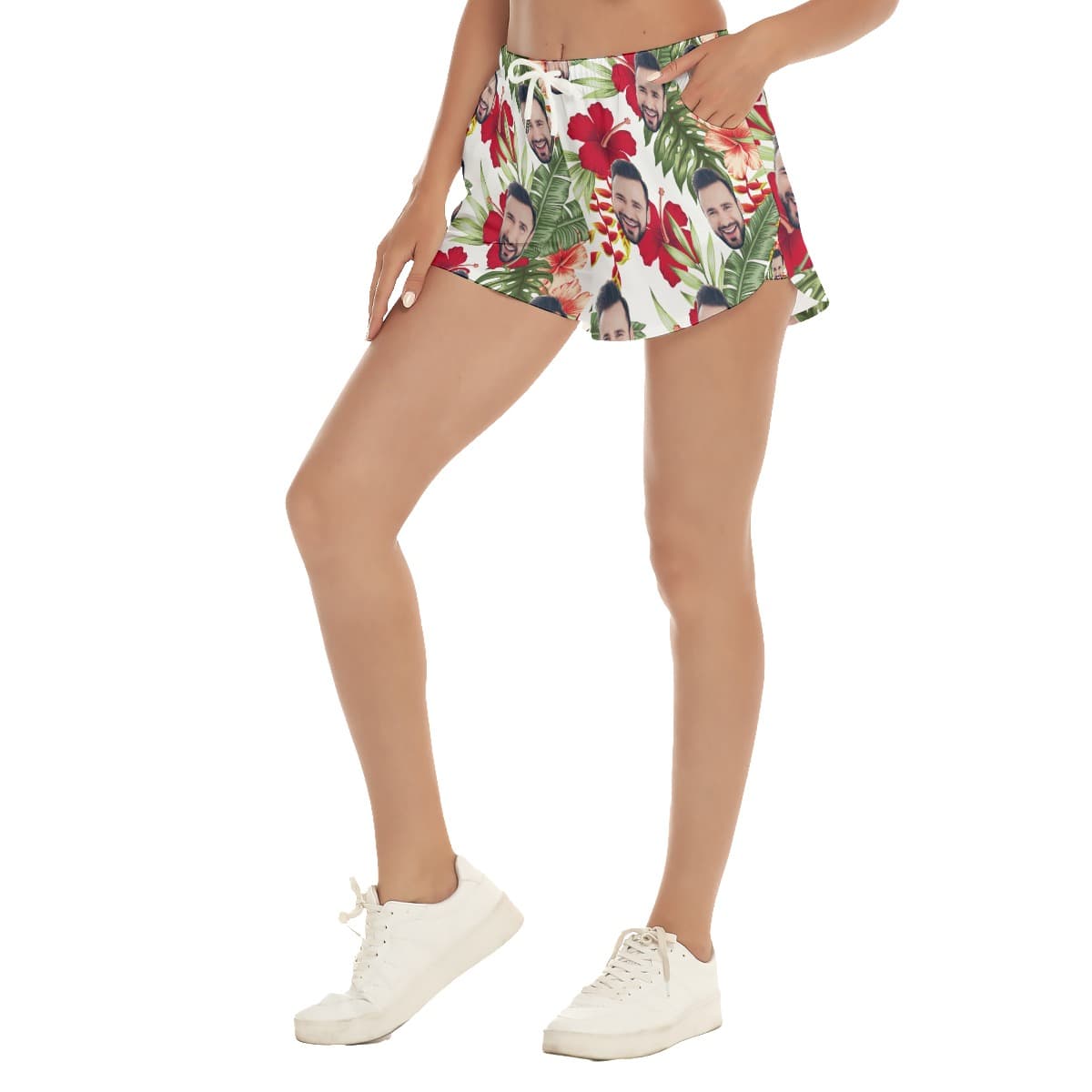 Women’s Custom Face Hawaii Shorts (1)