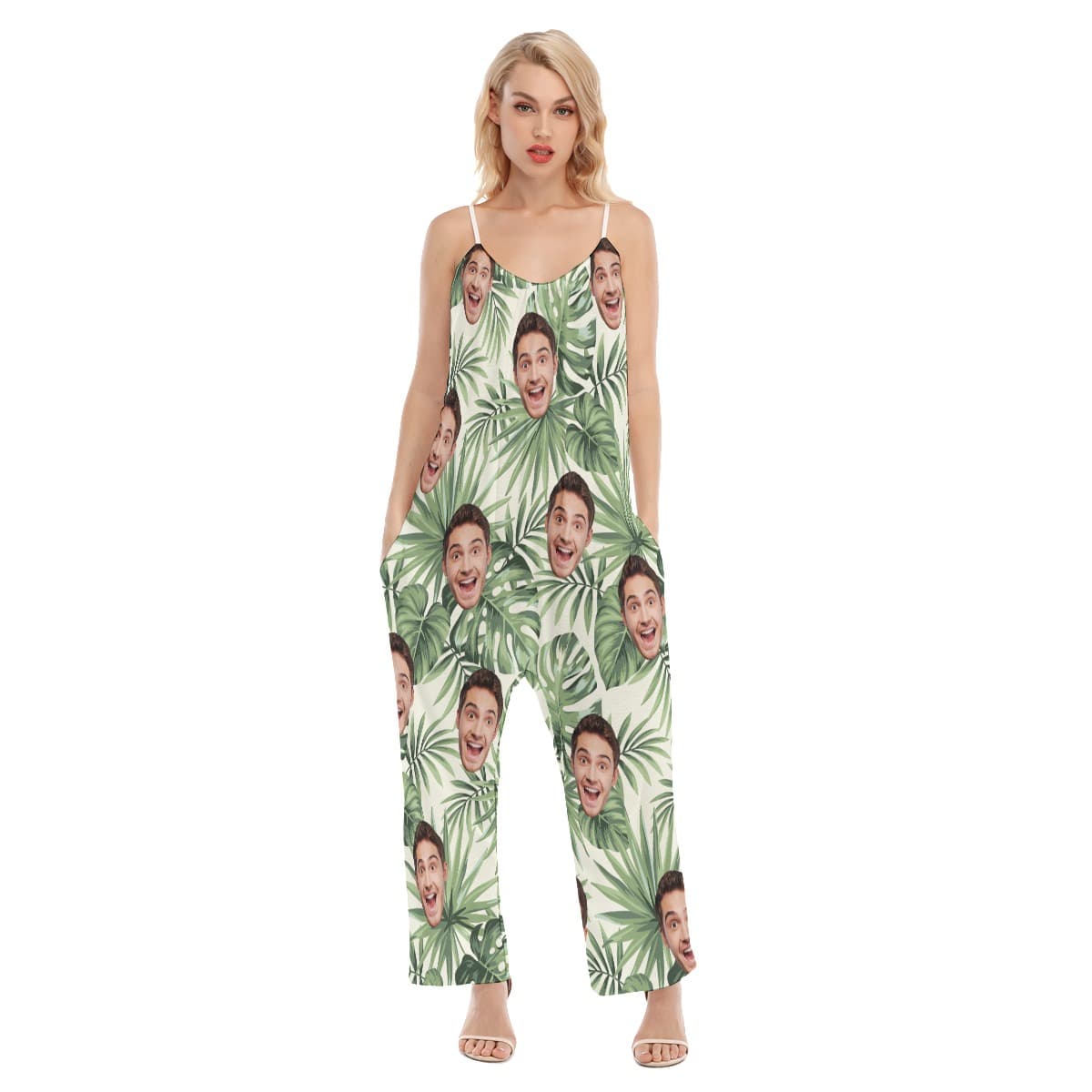 Women’s Custom Sports Team Cool Hawaiian Jumpsuit (1)