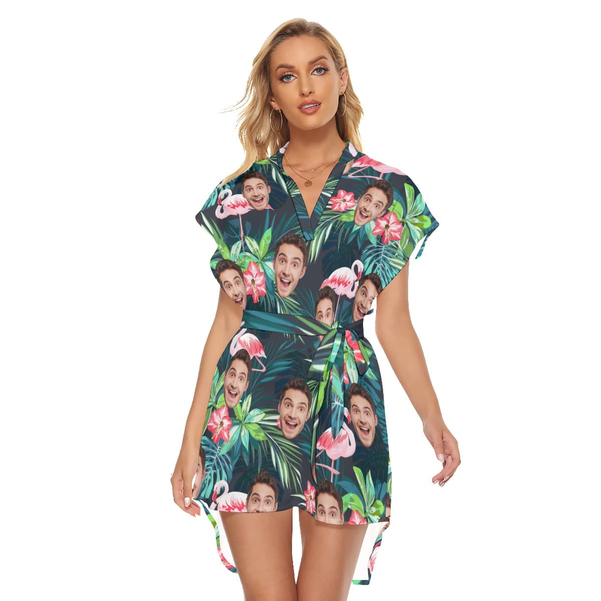 Women’s Sports Team Custom Hawaiian Dress (1)