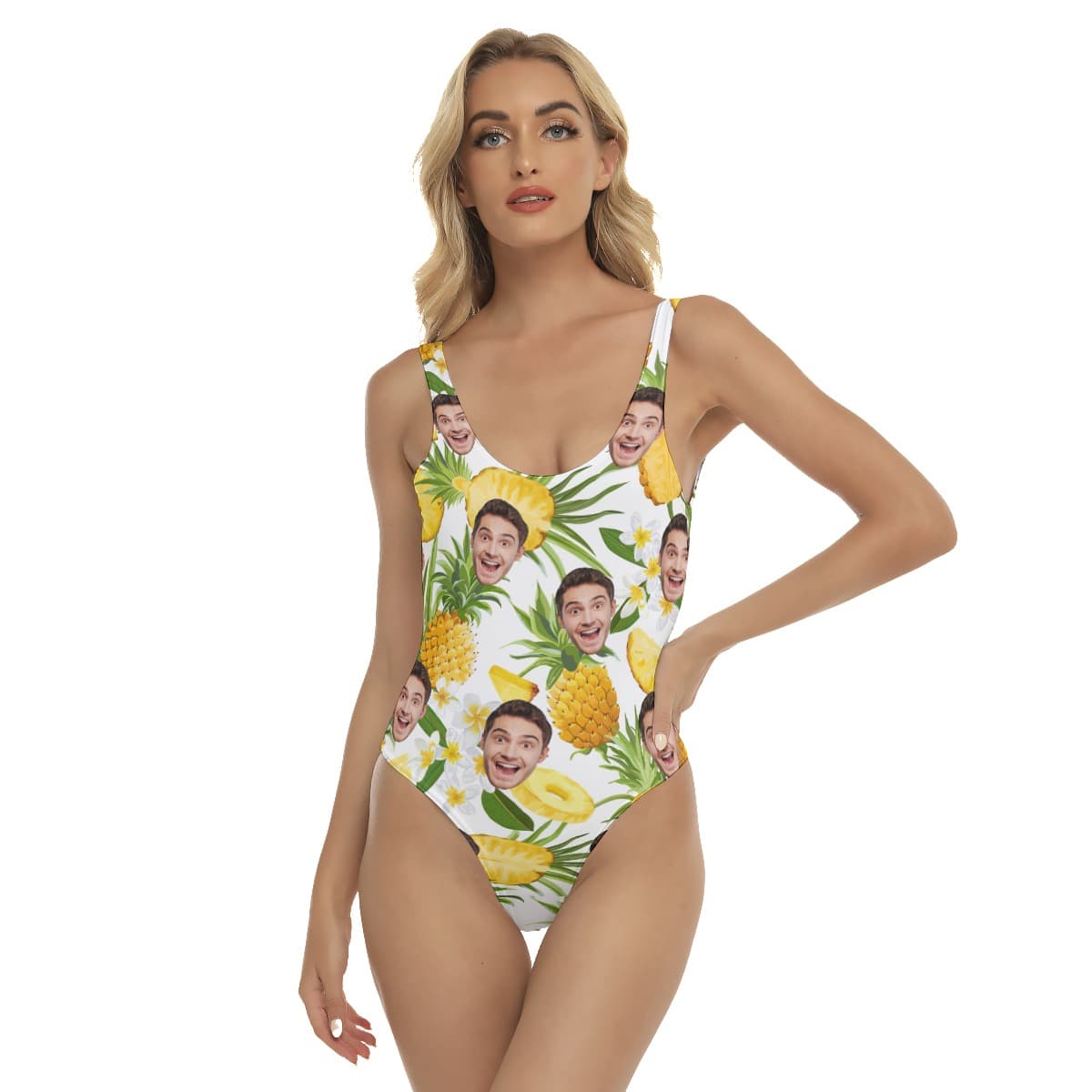 Women’s Sports Team Custom Name Hawaiian One Piece Swimsuit (1)