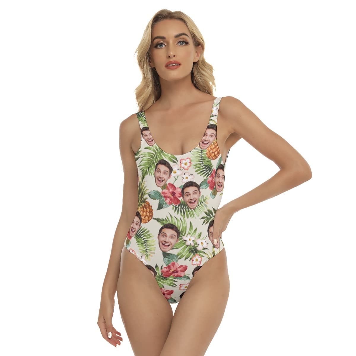 Women’s Sports Team Custom Tropical Hawaiian Swimsuit (1)