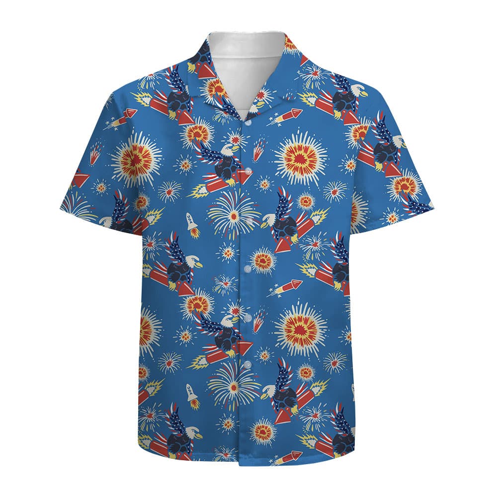 American Eagle Men’s Cotton Hawaiian Shirt (1)
