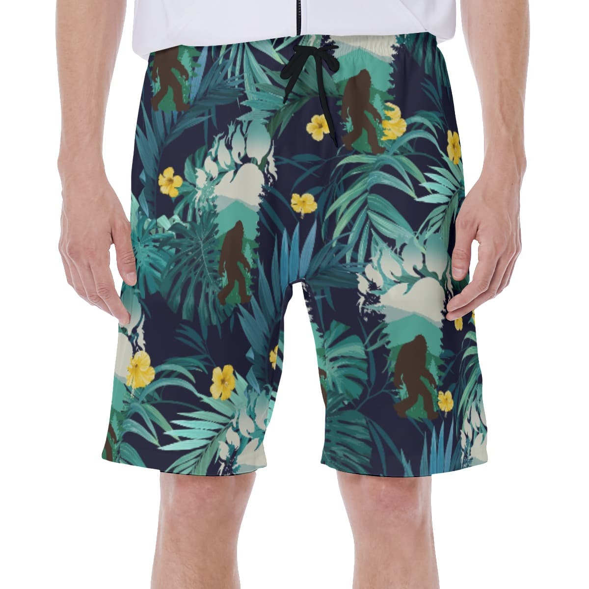 Big Foot Tropical Men's Swim Trunks (2)