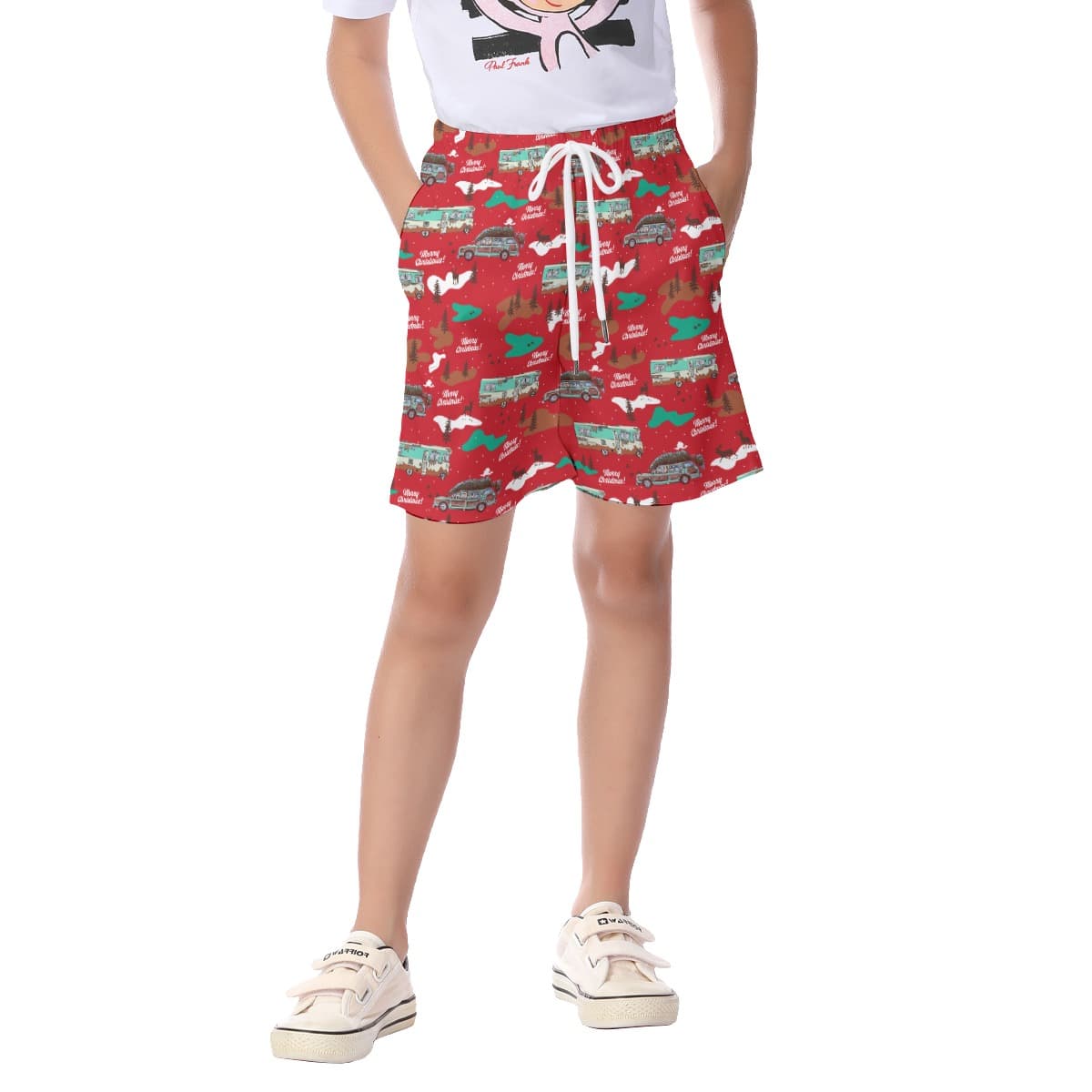 Christmas Vacation Hawaiian Beach Shorts For Kids (1)