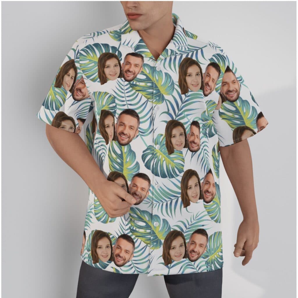 Cool Custom 2 Faces Button Up Tropical Shirt (1)