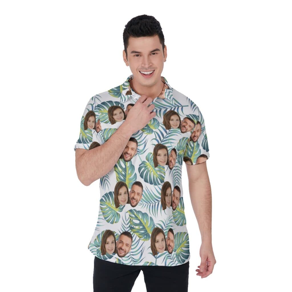 Cool Custom 2 Faces Men's Polo Golf Shirt (3)