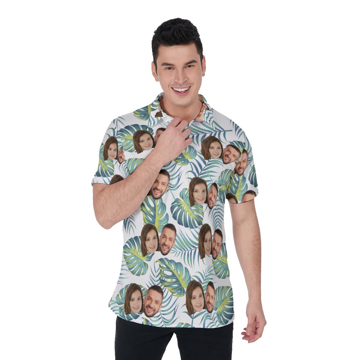 Cool Custom 2 Faces Men's Polo Golf Shirt (3)
