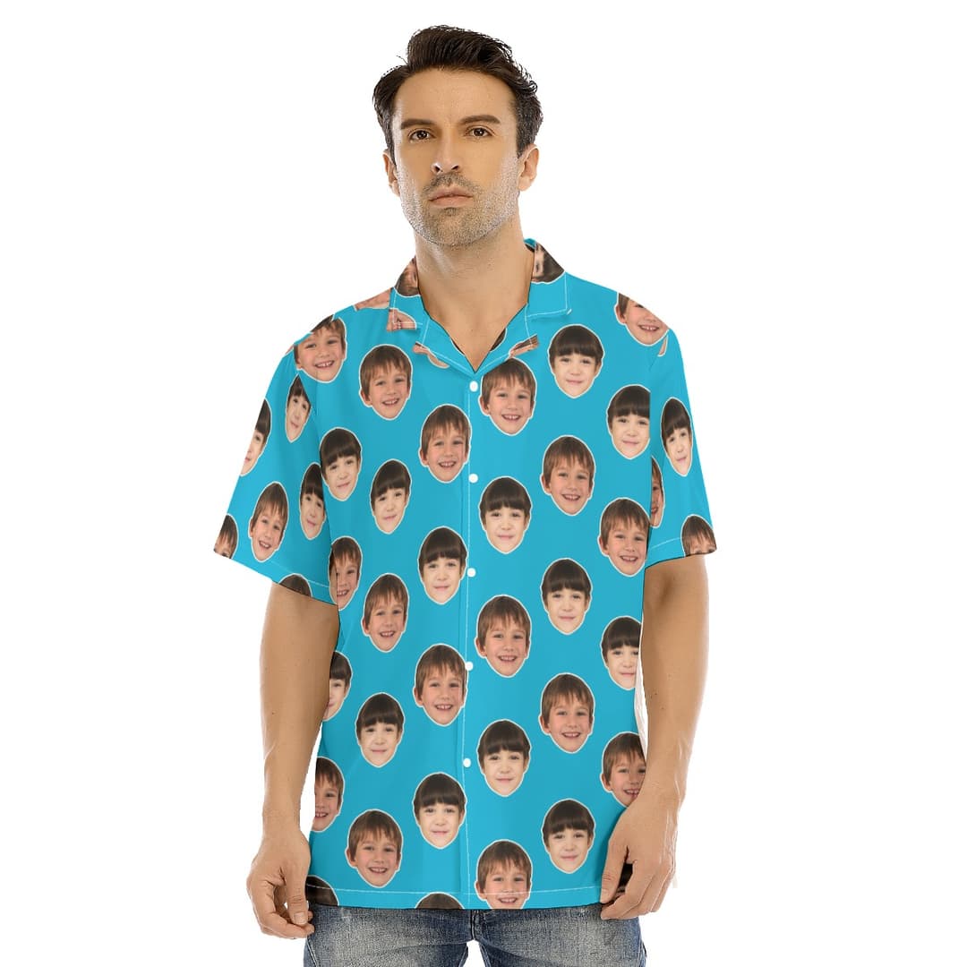Cool Men's Button Up Shirt With 2 Faces (1)