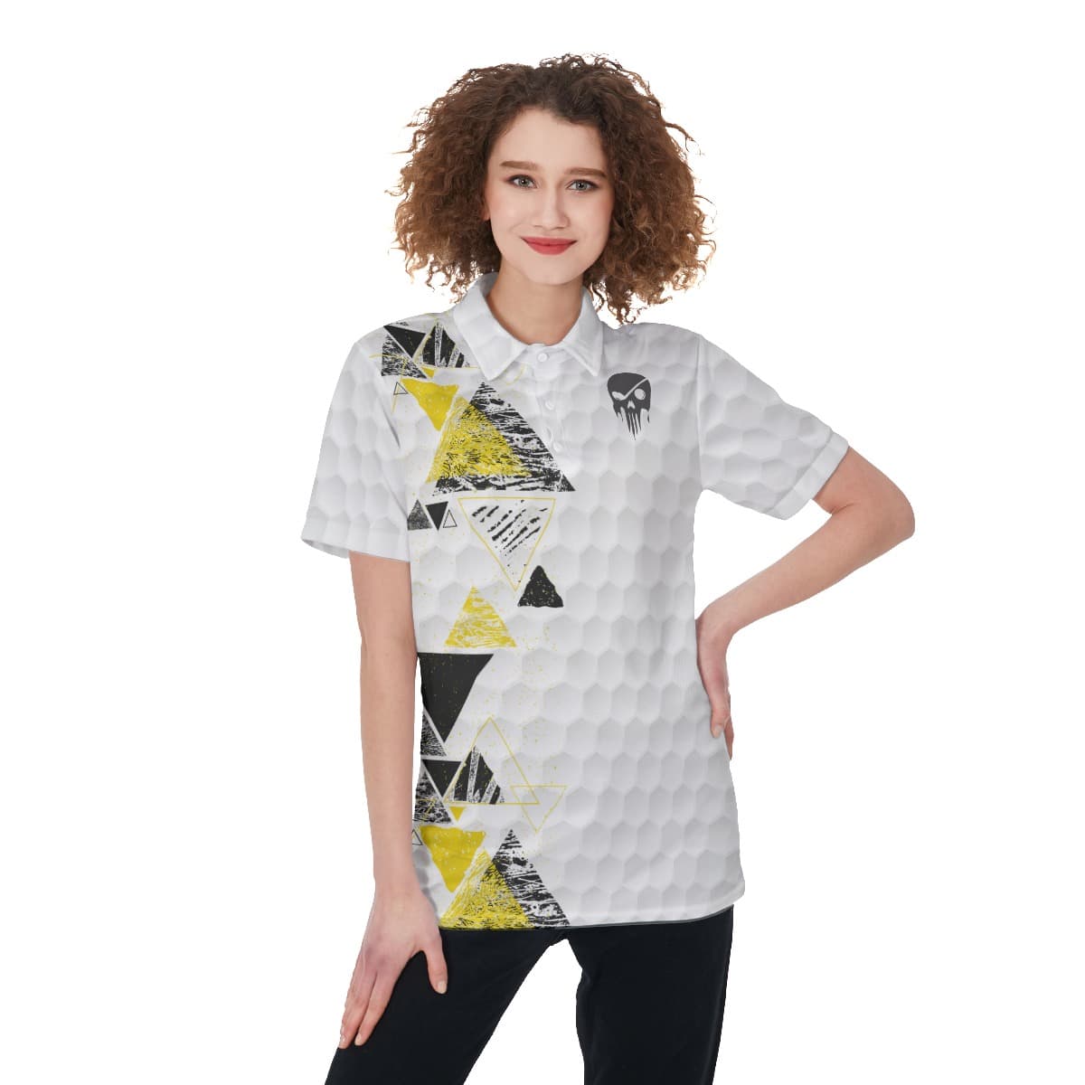 Cool Skull Golf Shirt For Women