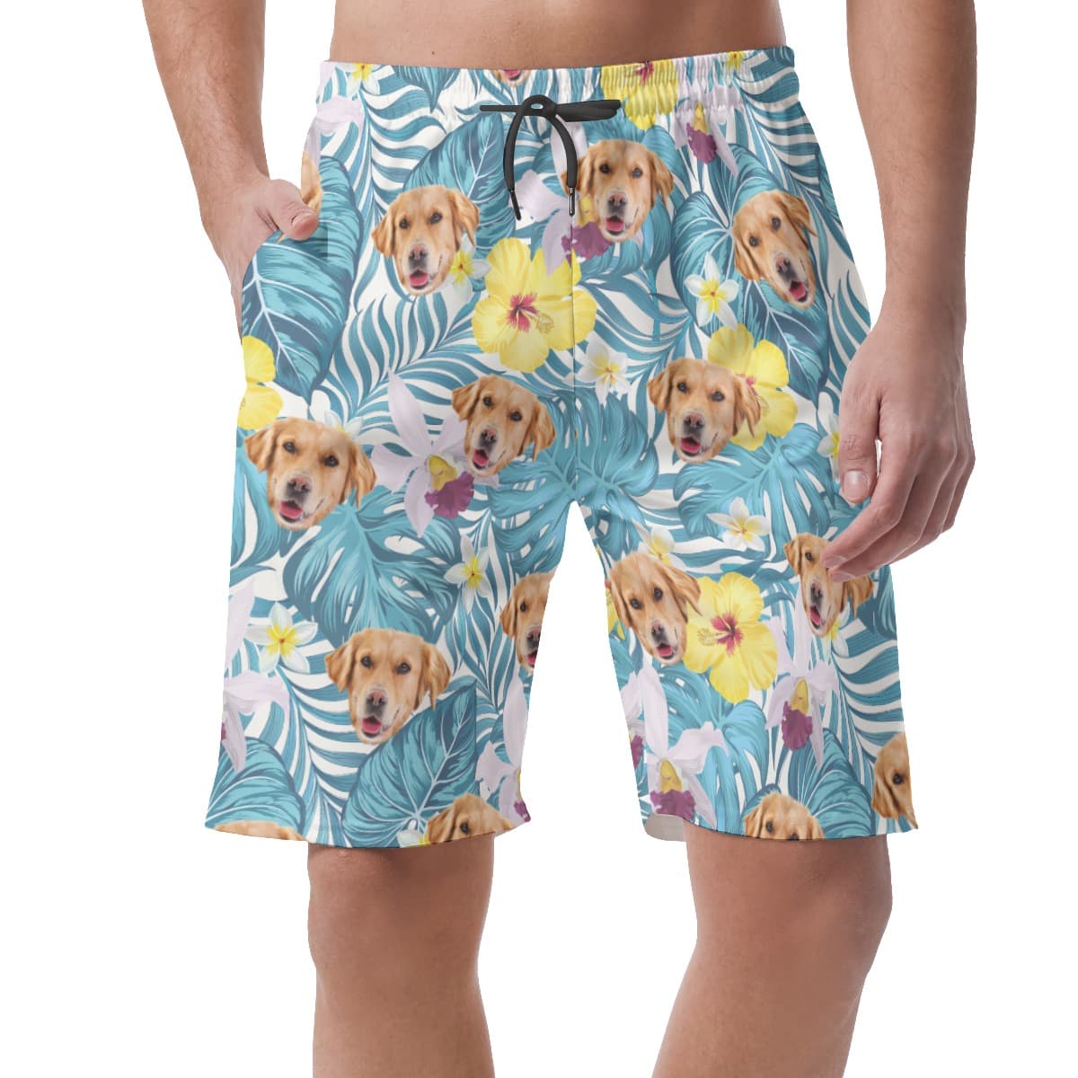 Custom Dog Face Men’s Summer Shorts (1)