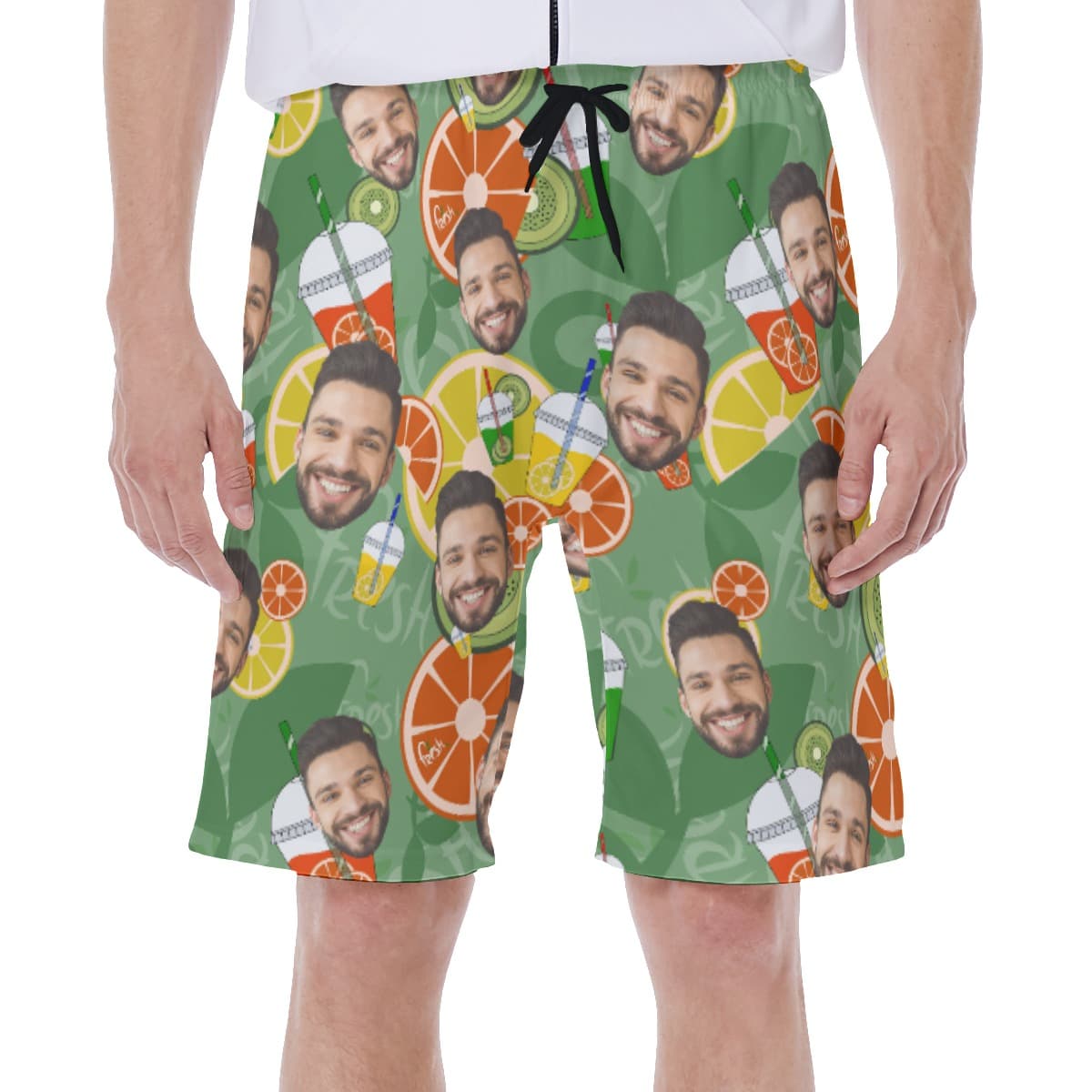 Drinking Fruit Custom Multi Face Hawaiian Shorts (1)
