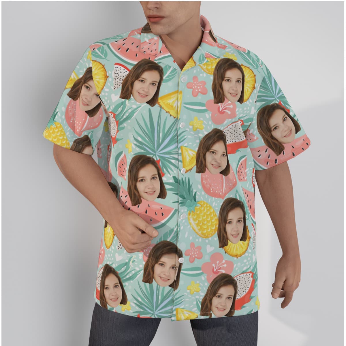 Fruit Hawaiian Shirt With Custom Face (1)