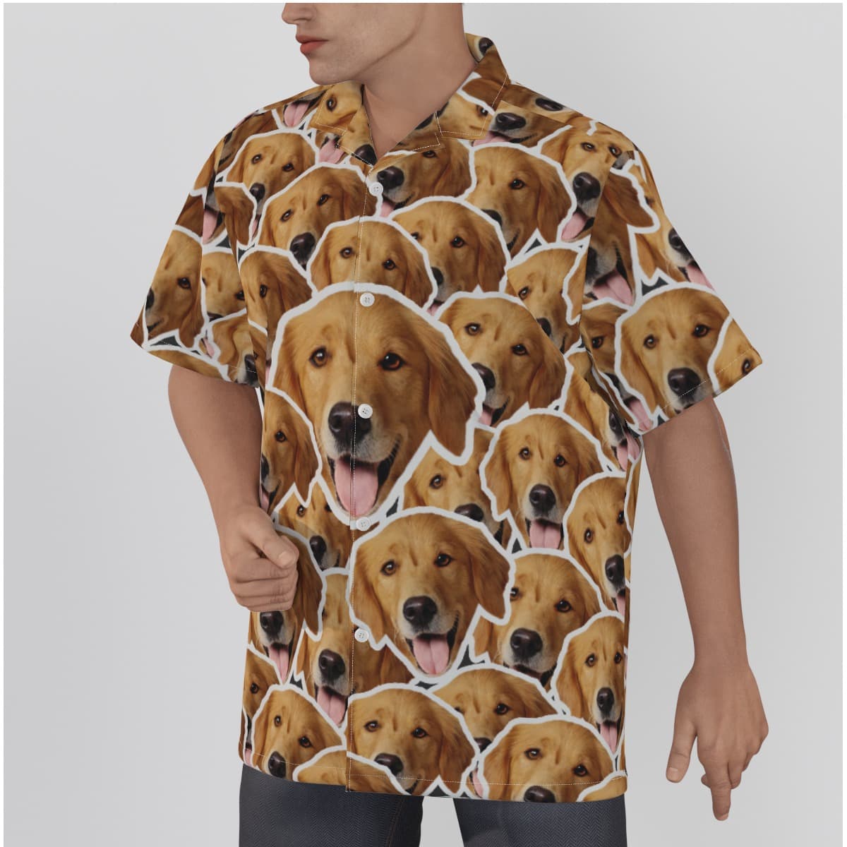Funny Custom Hawaiian Shirt With Multi Dog Faces