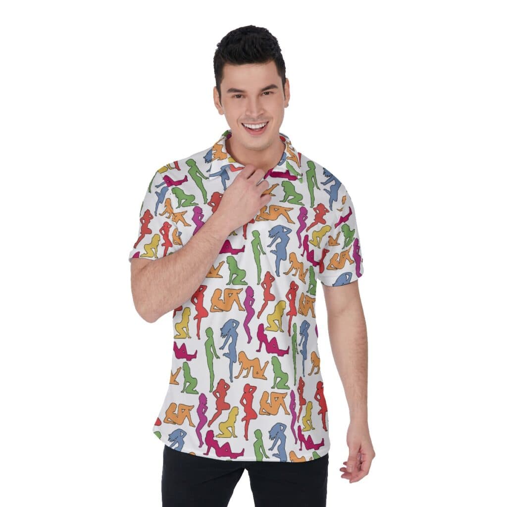 Hot Girl Funny Golf Shirt For Men (4)